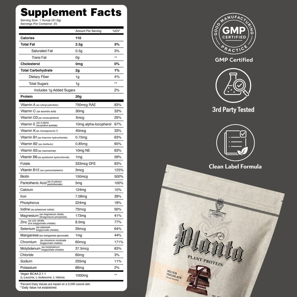 Planta Premium Plant Protein 25 Servings