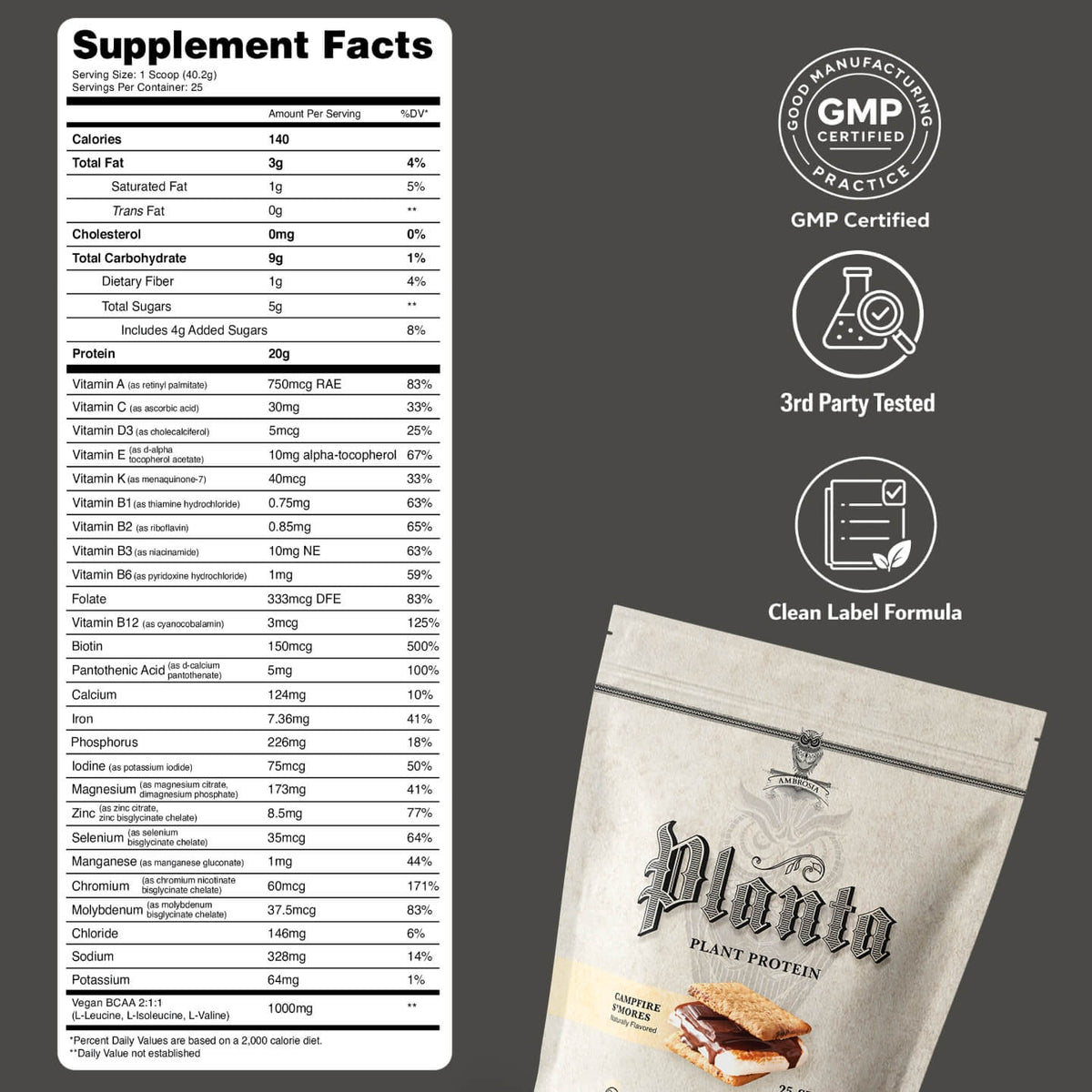 Planta Premium Plant Protein 25 Servings