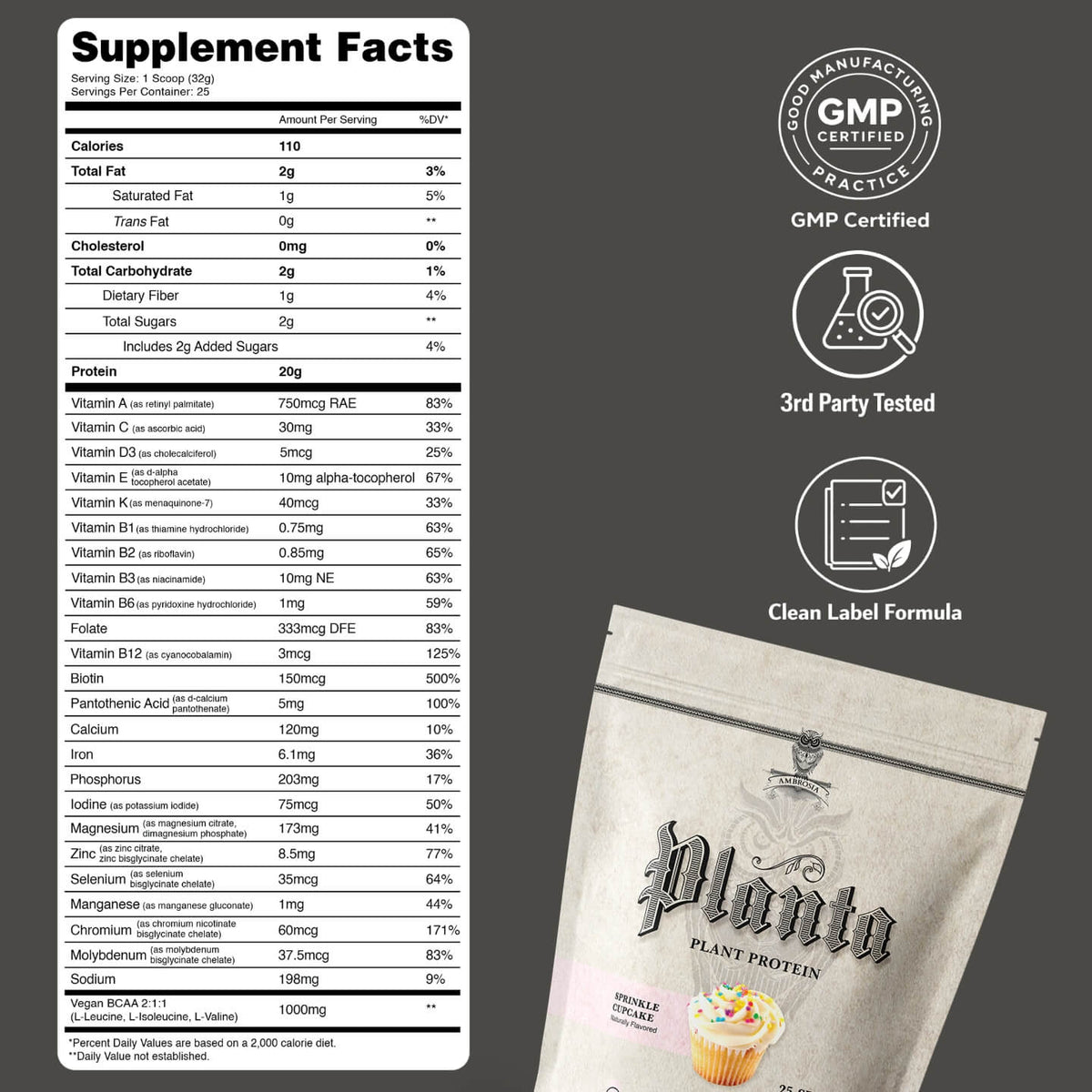 Planta Premium Plant Protein 25 Servings